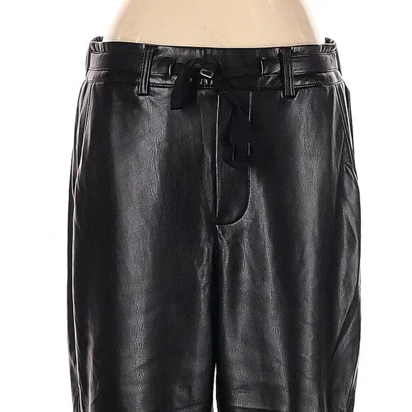 Cami NYC Adene Vegan Leather Pants in Black Small NWT